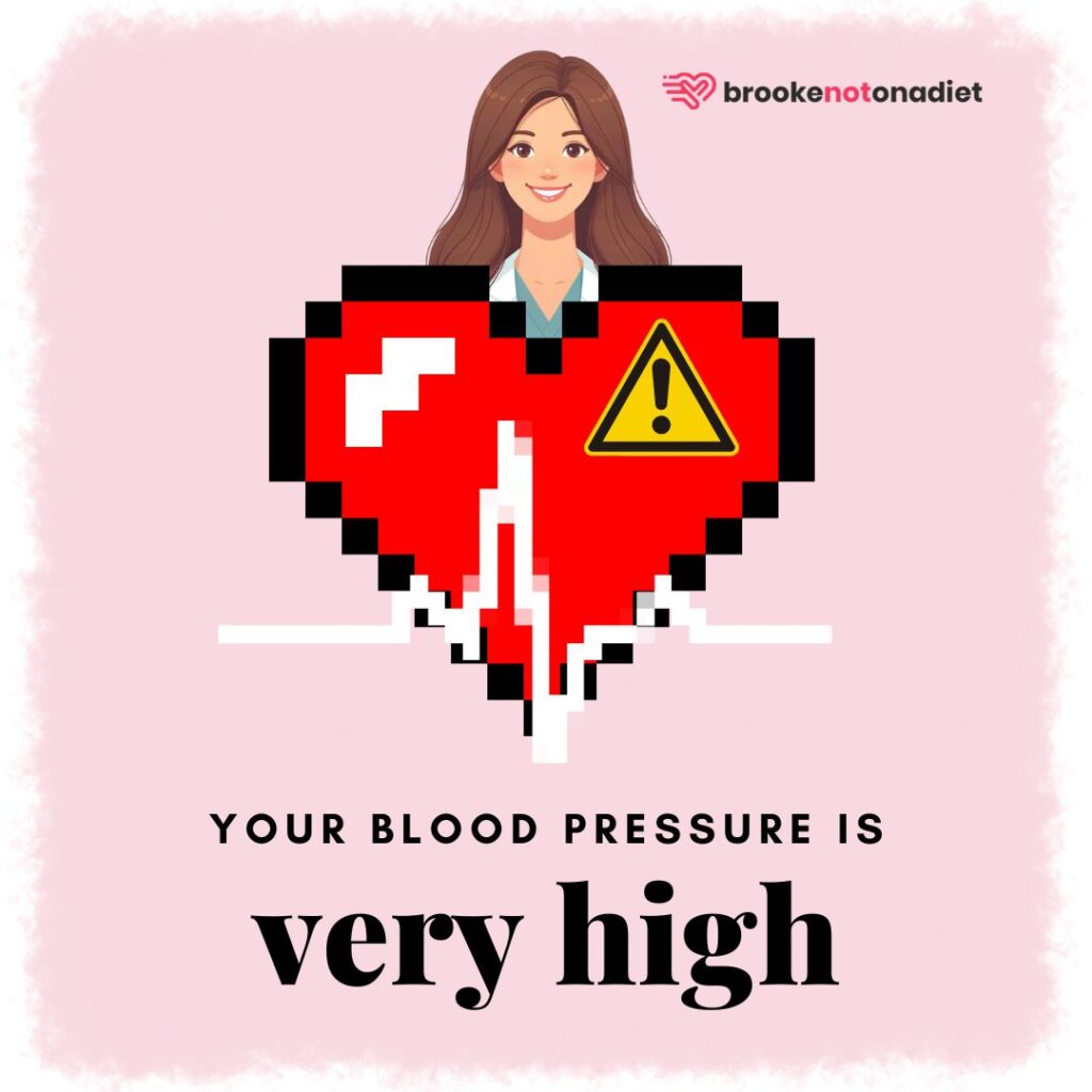 very high blood pressure - hypertensive crisis